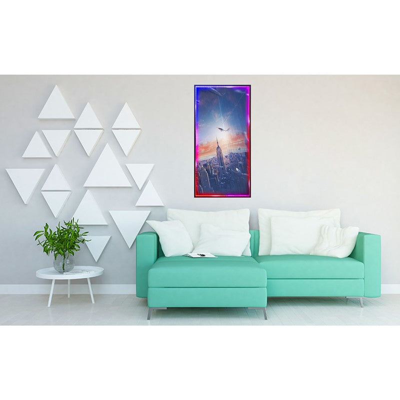 RGB LED Wall Painting, Poster Frame For Bedroom & Home Decoration - Spiderman RGB LED Wall Painting, Poster Frame For Bedroom & Home Decoration - Spiderman
